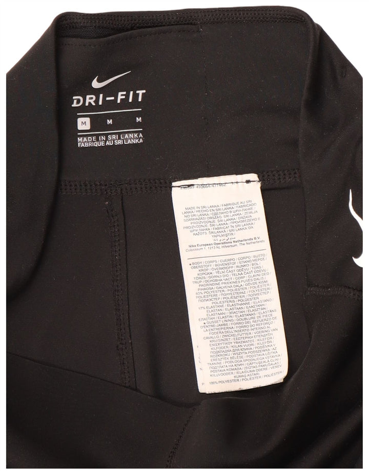 Leggings Dri Fit NIKE pentru femei UK 12 Poliester mediu negru