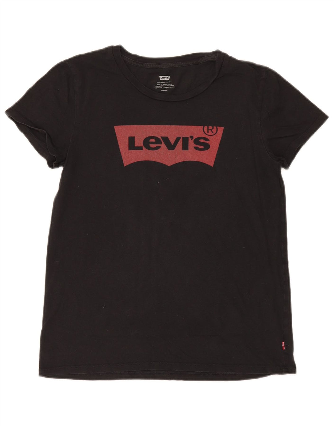Tricou grafic Levi's pentru femei Top UK 10 Small Black