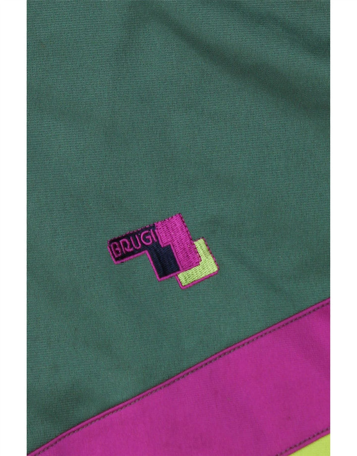 Jachetă de trening pentru bărbați Brugi XL, verde, color block