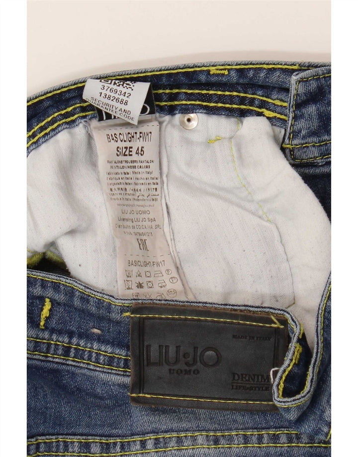 Blugi subțiri pentru bărbați Liu Jo IT 45 Small W30 L30 Blue Bumbac