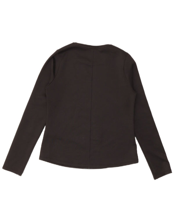 Nike Girls Regular Fit Top Long Sleeve 13-14 Years XL Black Sports