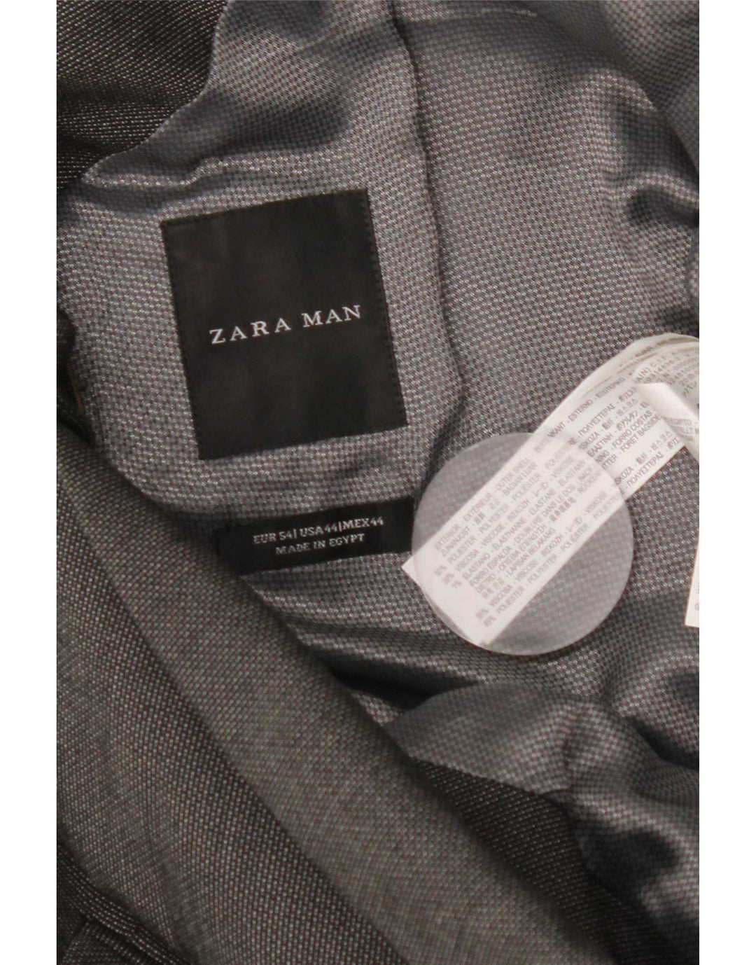 Blazer pentru bărbați Zara cu 2 nasturi Mărimea 54 XL Poliester gri