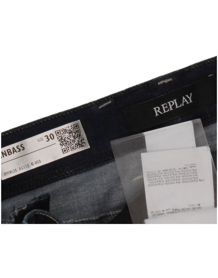 REPLAY Blugi Anbass Slim pentru femei W30 L32 Bumbac bleumarin