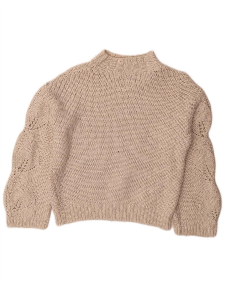 Pulover pentru femei cu gât țestoasă Massimo Dutti UK 4 XS alb