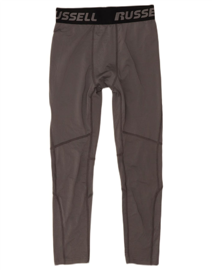 Leggings grafic Russell Athletic pentru baieti 14-15 ani XL poliester gri