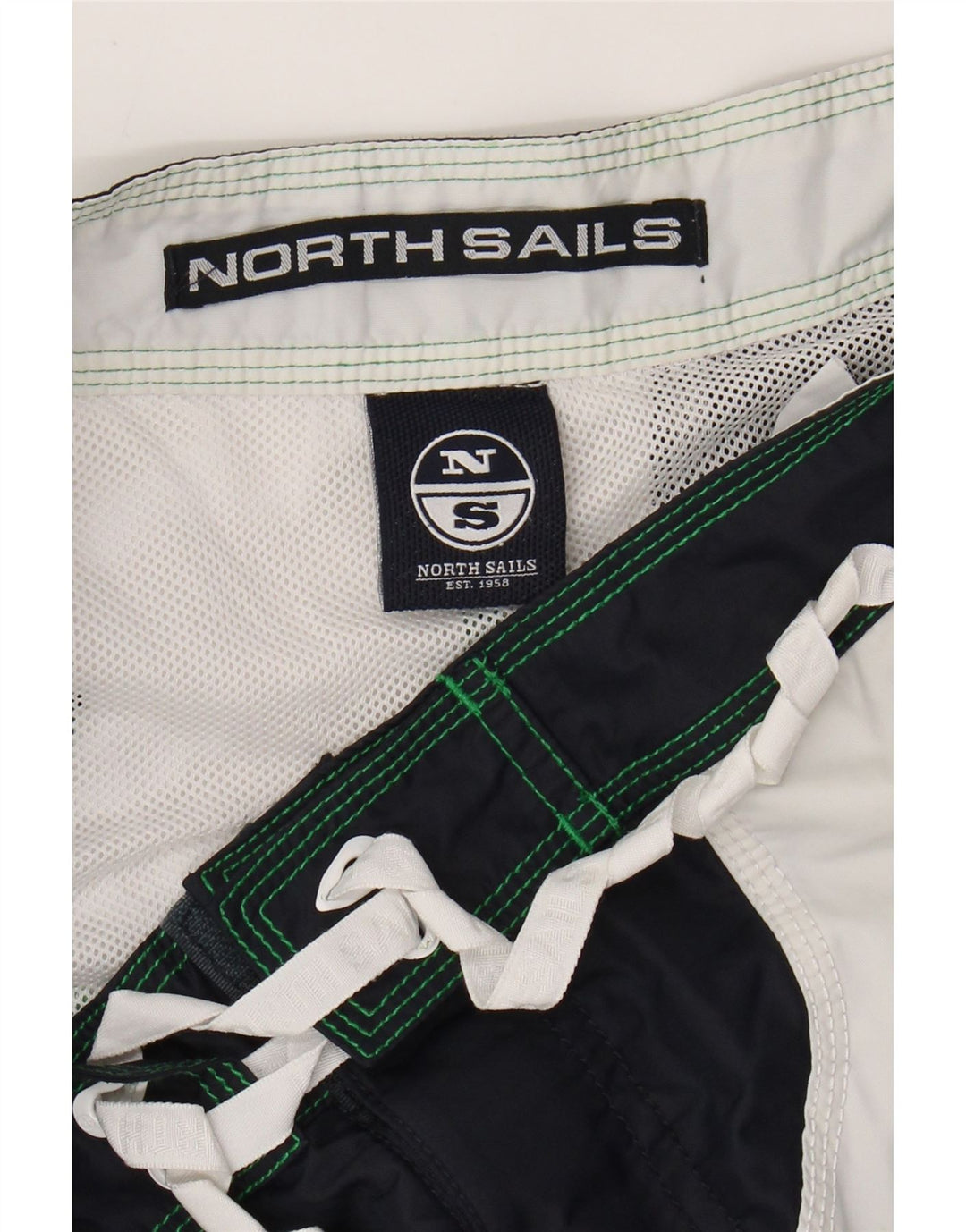 NORTH SAILS Pantaloni scurți de înot pentru bărbați, verde mediu, color block