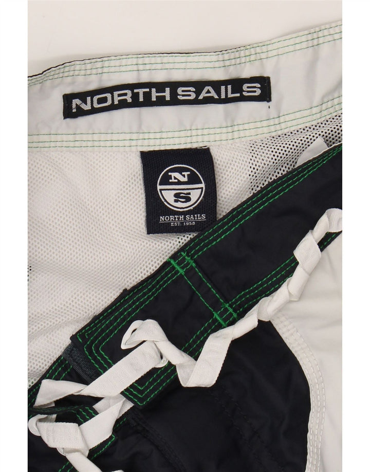 NORTH SAILS Pantaloni scurți de înot pentru bărbați, verde mediu, color block