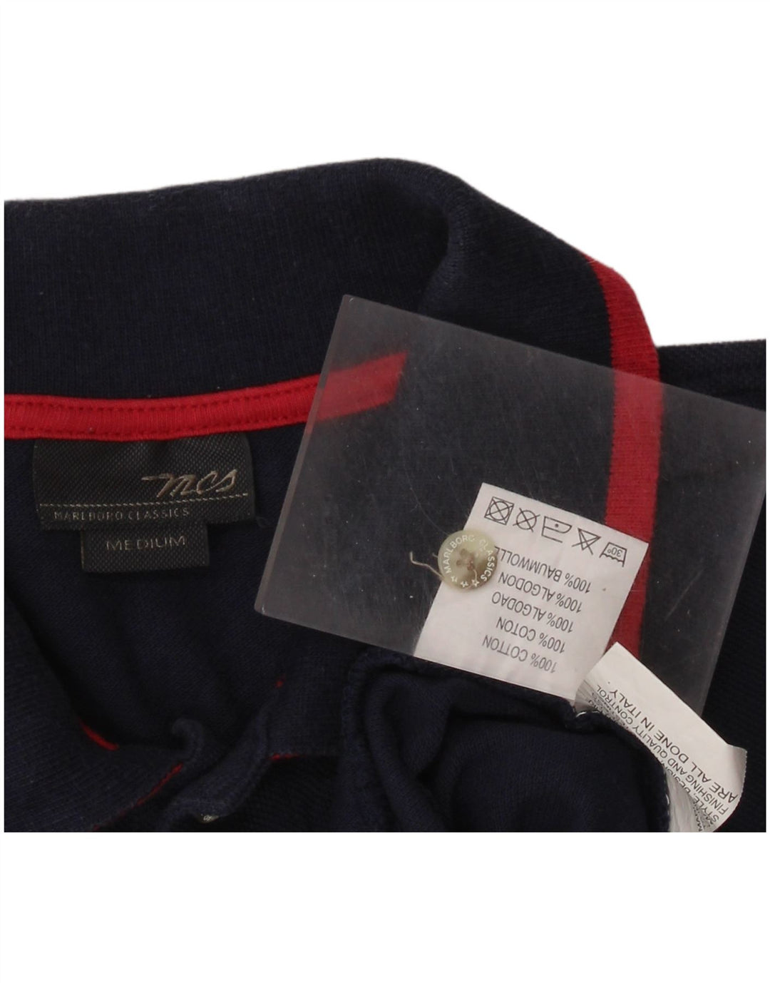 MARLBORO CLASSICS Tricou polo pentru bărbați, bumbac bleumarin mediu