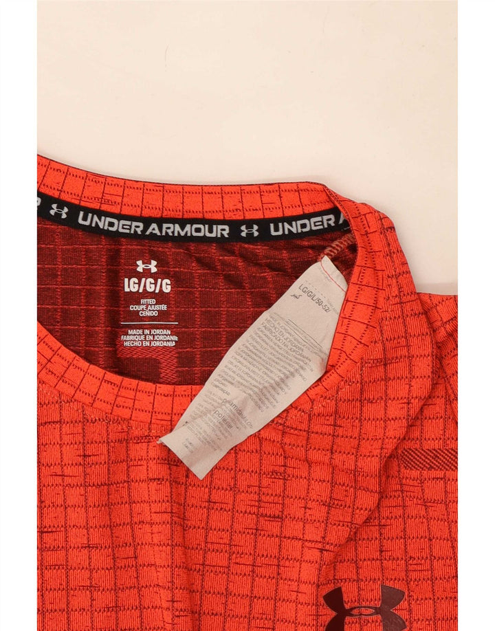 Tricou grafic Under Armour pentru bărbați Top mare nailon roșu