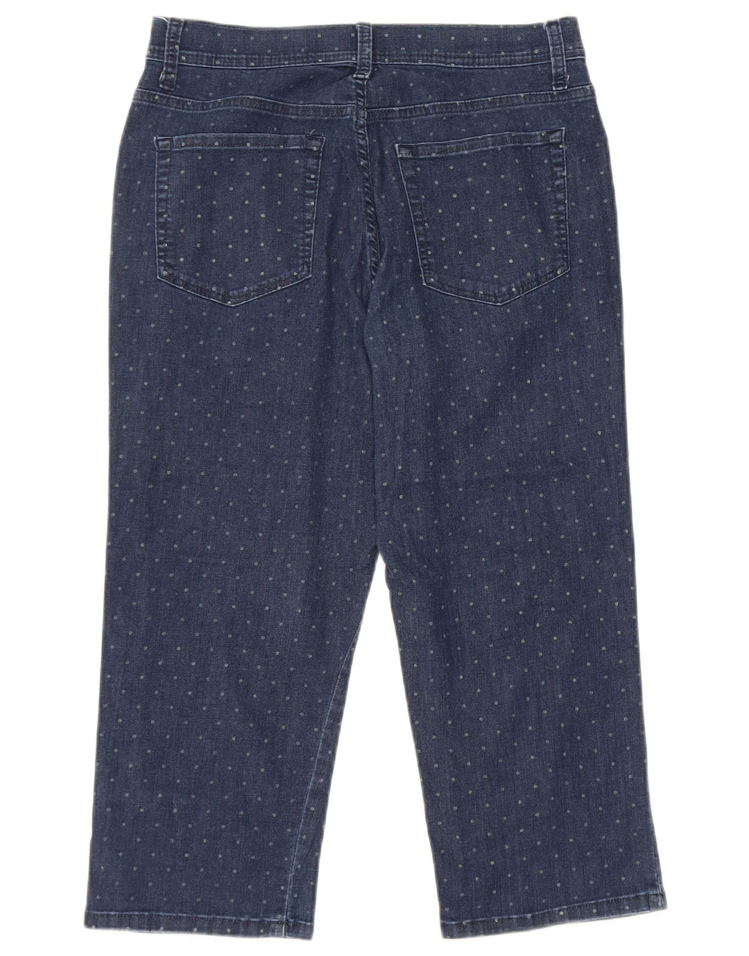 Blugi Capri pentru femei LEE, cu ajustare clasică, US 6 Medium W28 L19 Bleumarin cu pete