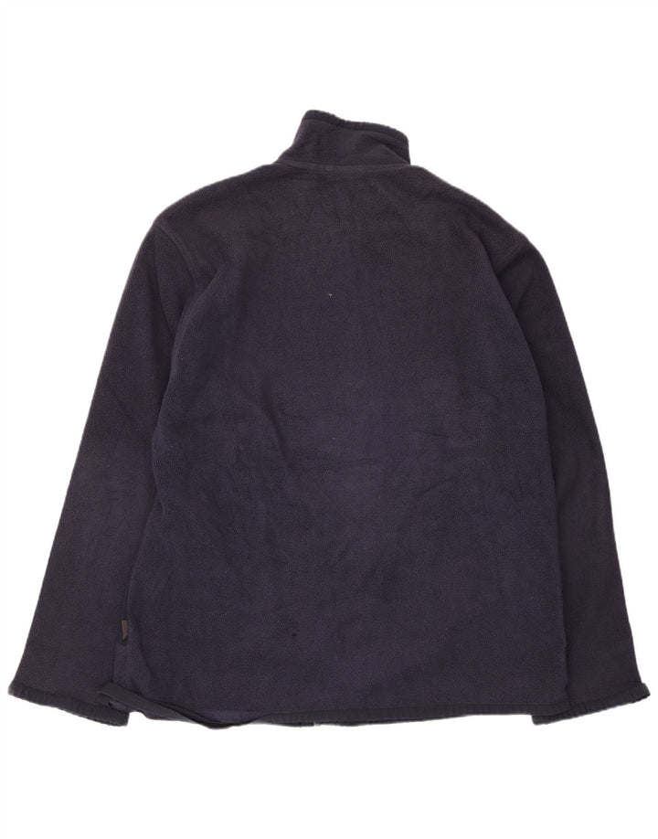 Jachetă fleece pentru bărbați Adidas UK 42/44 Poliester mare bleumarin