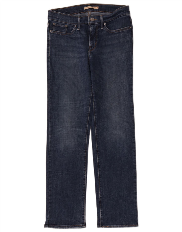 Blugi drepți modelați Levi's 314 pentru femei W29 L30 bumbac albastru