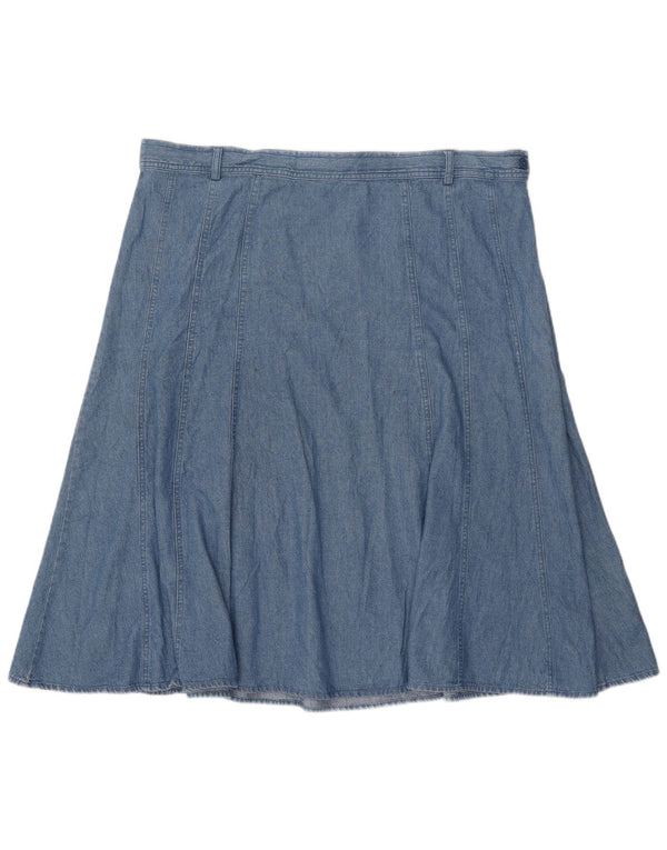 Fusta de blugi pentru femei Marks & Spencer UK 22 3XL W42 Bumbac albastru