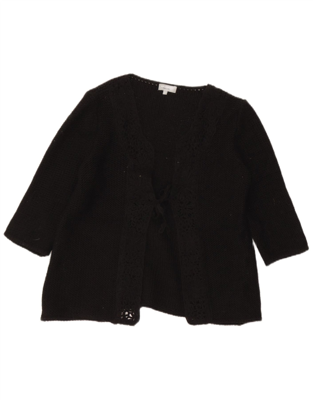 Marks & Spencer Pulover cardigan Per Una pentru femei UK 16 Large Black