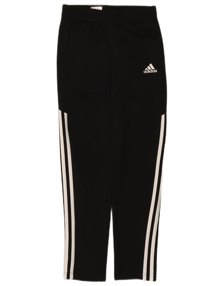 Pantaloni de trening Adidas baieti 9-10 ani poliester negru