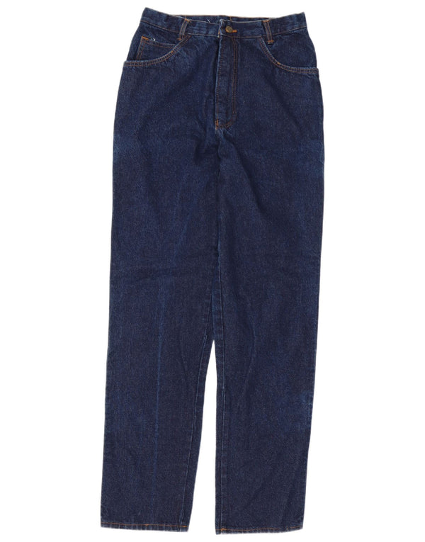 Blugi conici vintage cu talie înaltă pentru femei W30 L34 bleumarin