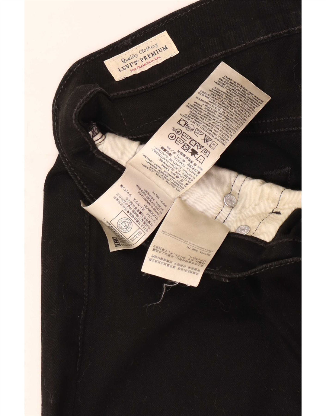 Blugi Levi's 511 Slim pentru bărbați W31 L34 bumbac negru