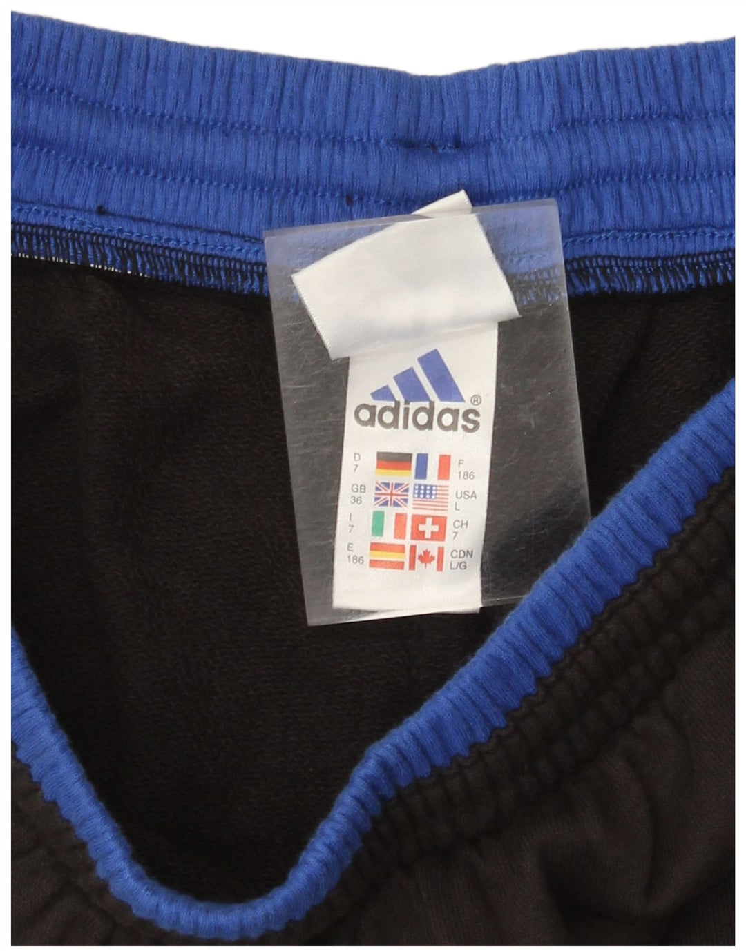 Pantaloni de trening Adidas pentru bărbați Joggeri mari, negru, bumbac