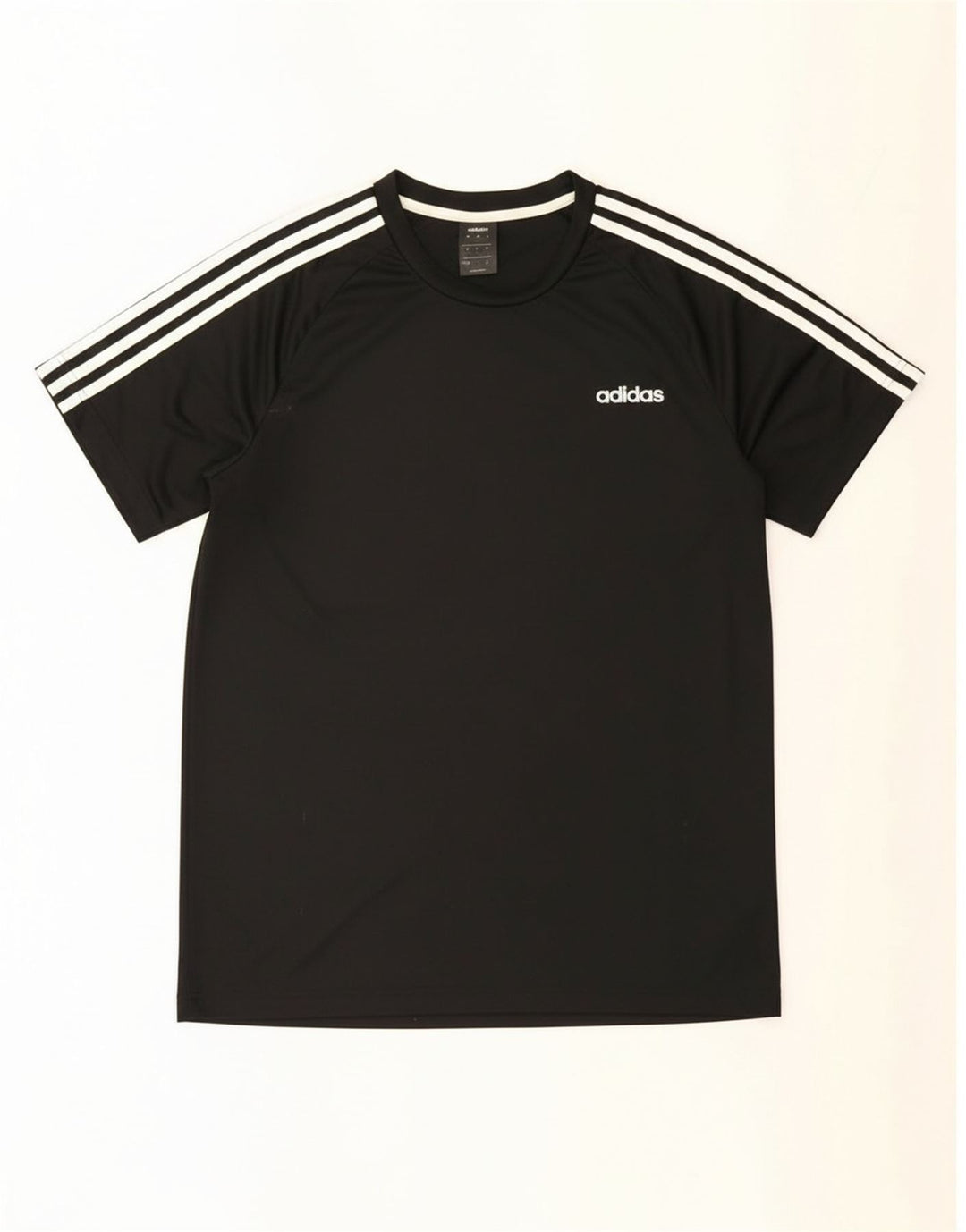 Tricou Adidas Climalite pentru bărbați Top mare din poliester negru