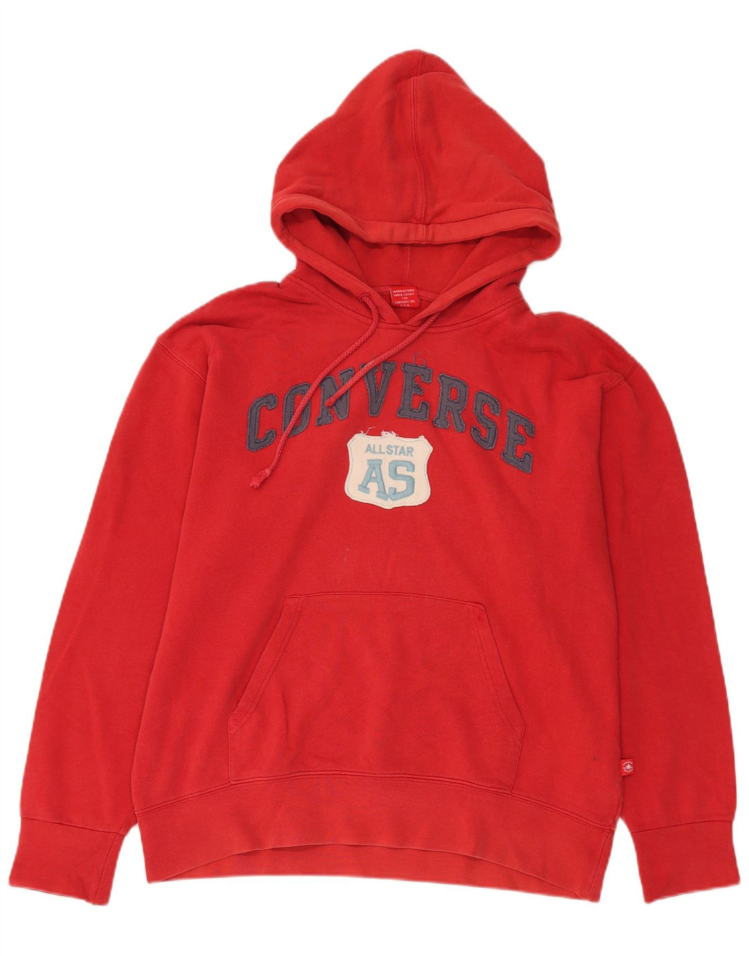 Pulover pentru bărbați Converse Graphic Hoodie Jumper mare, roșu, bumbac