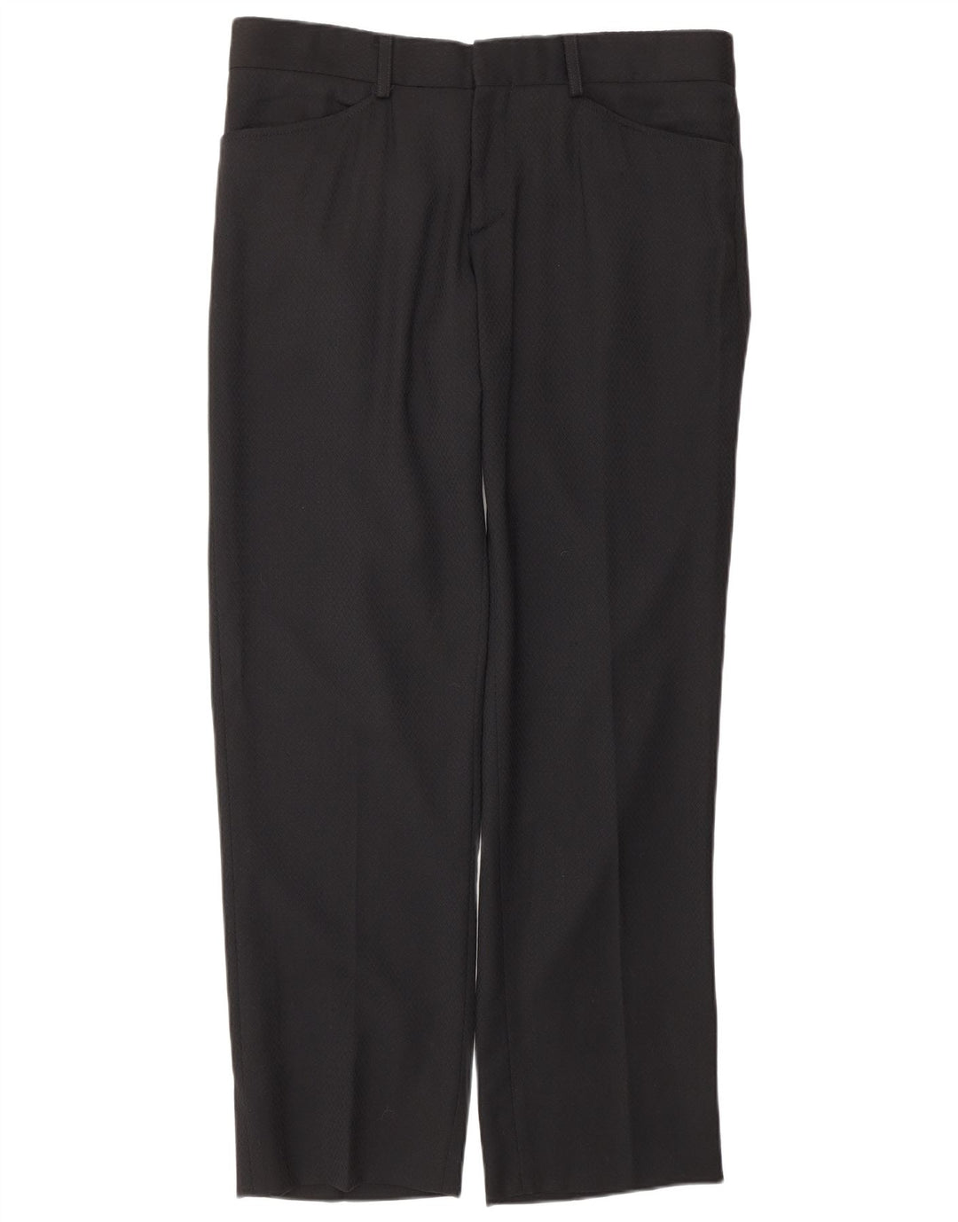 Costum 2 piese pentru bărbați DOLCE & GABBANA IT 50 mare W36 L31 lână neagră neagră