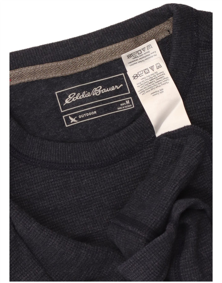 EDDIE BAUER Top pentru bărbați cu mânecă lungă, mediu, bleumarin, bumbac