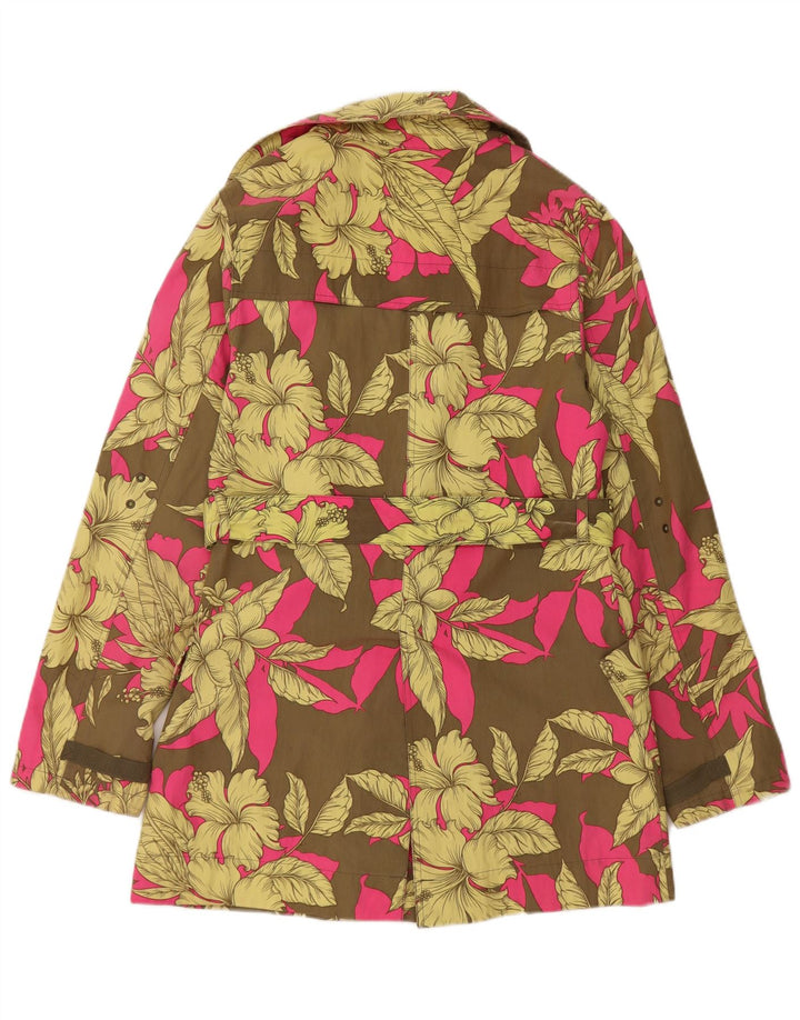 Trench pentru femei Billabong UK 12 Medium Khaki Floral Bumbac