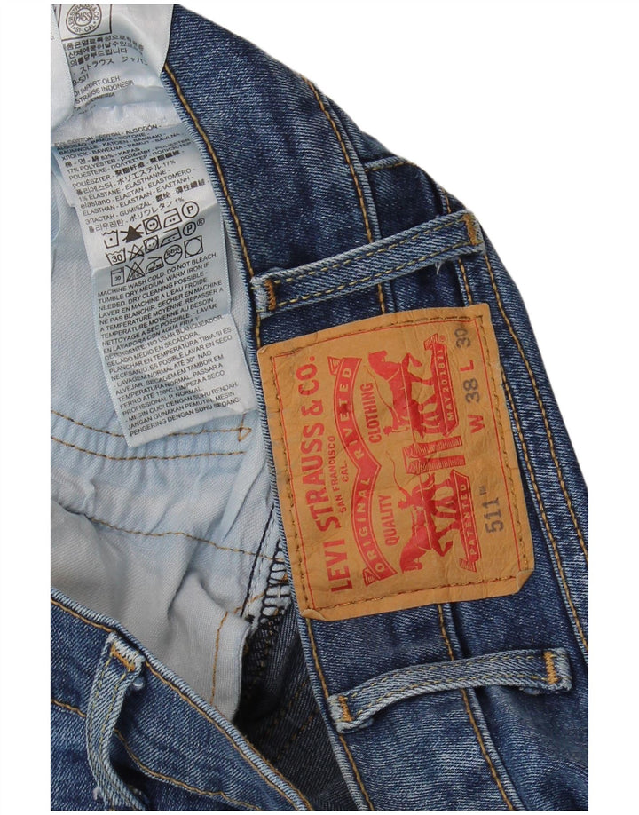 Blugi Levi's 511 Slim pentru bărbați W38 L30 Bumbac albastru