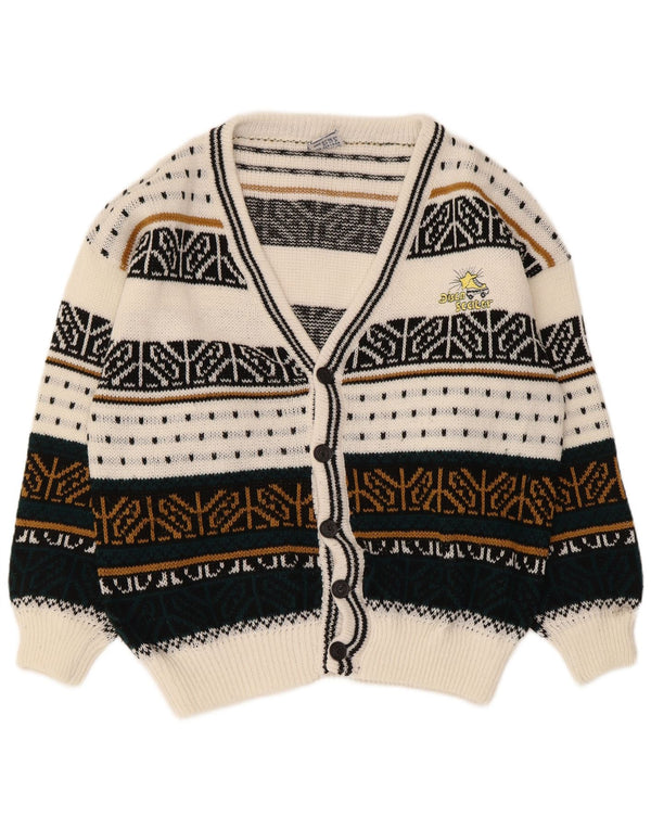 Pulover Cardigan Vintage pentru bărbați, mare, multicolor, Fair Isle