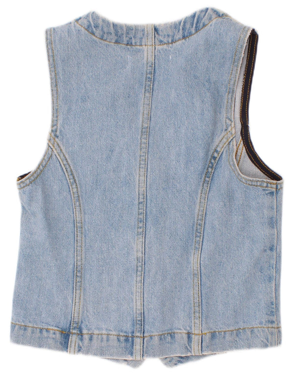 Vestă Denim Zara Fete 9-10 Ani Albastru