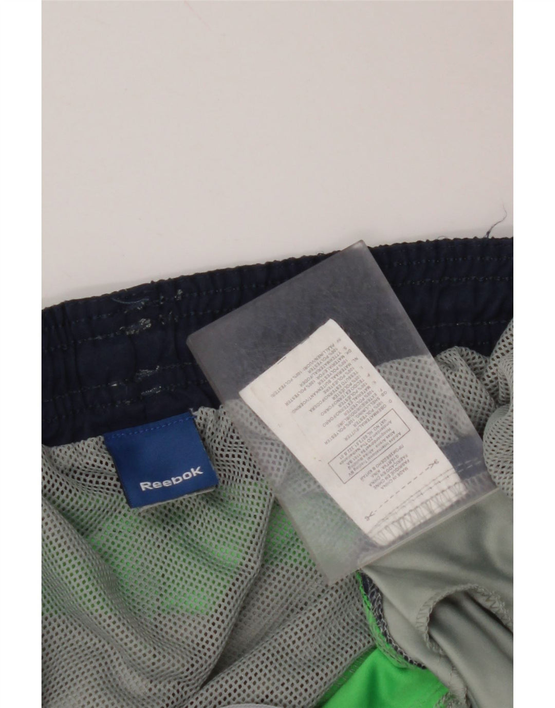 Pantaloni scurți de înot REEBOK pentru bărbați XL, verde, poliester color bloc