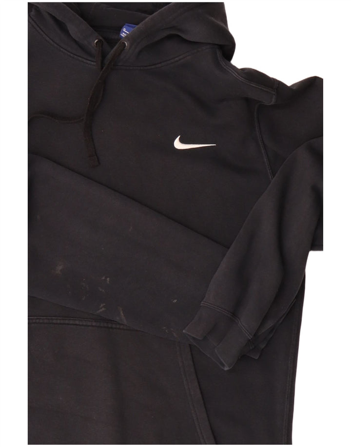 Pulover Nike pentru bărbați, bumbac mediu negru