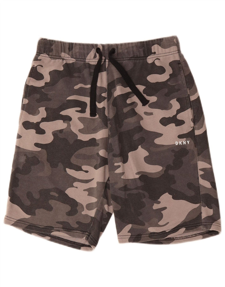 Pantaloni scurți sport DKNY pentru bărbați, camuflaj, gri mici