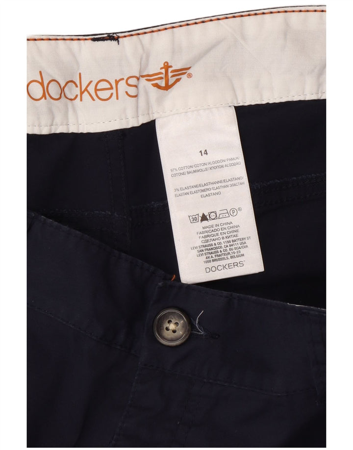 Bermude pentru femei DOCKERS US 14 XL W34 Bumbac bleumarin