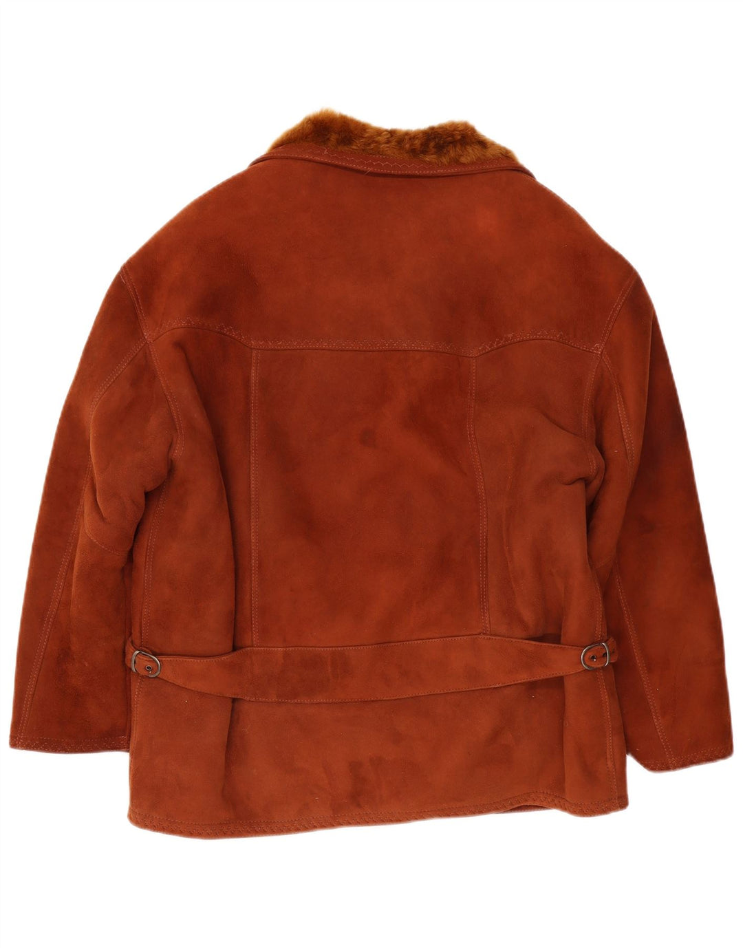 Jachetă vintage pentru bărbați din shearling UK 38 maro mediu