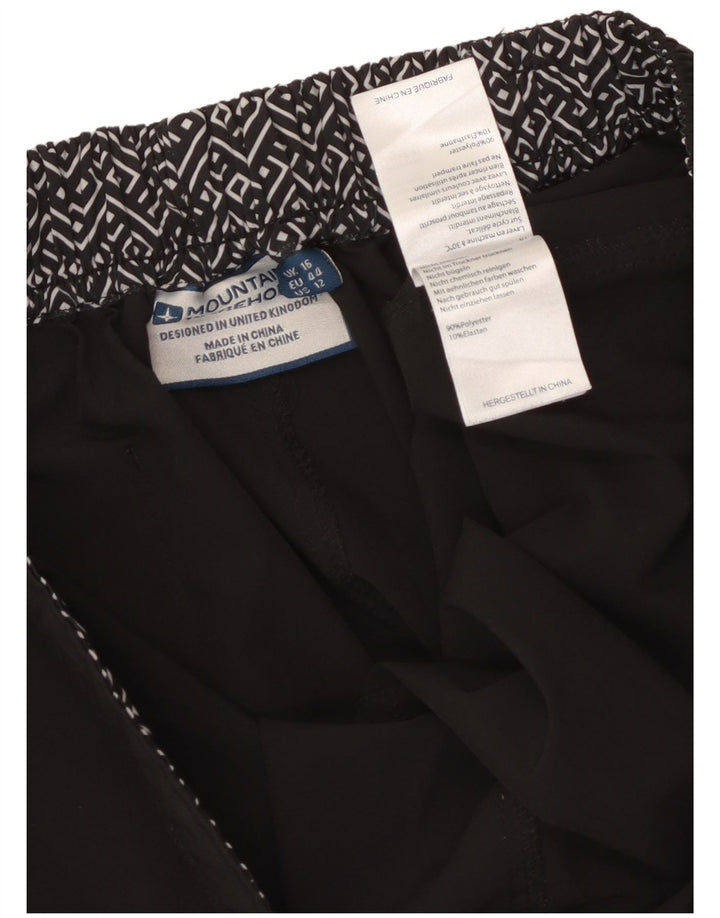 Mountain Warehouse Pantaloni scurți de baie pentru femei UK 16 Poliester negru mare