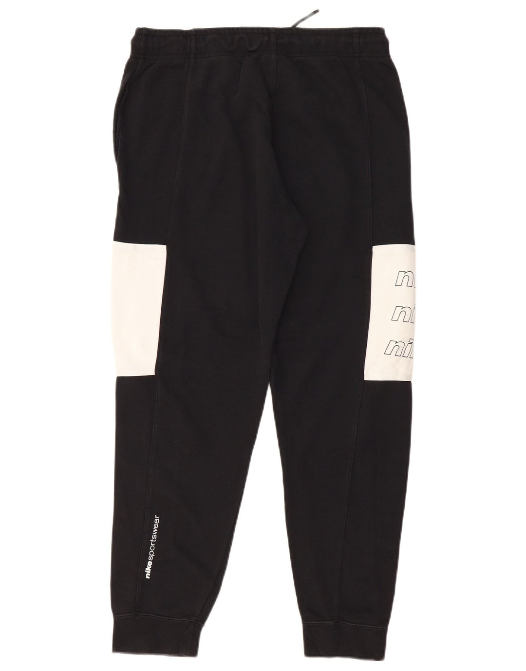 Pantaloni de trening grafic pentru bărbați NIKE Pantaloni de jogging, mediu negru, color block