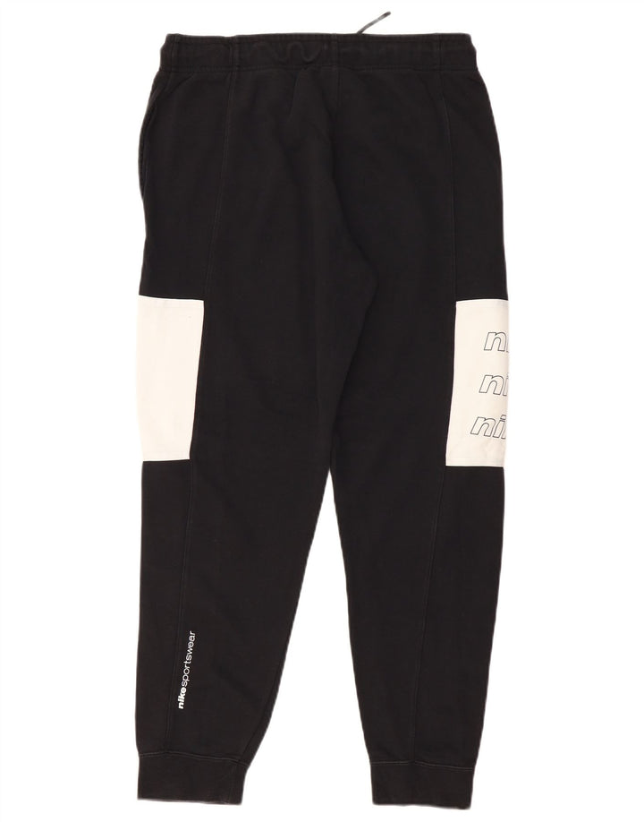 Pantaloni de trening grafic pentru bărbați NIKE Pantaloni de jogging, mediu negru, color block