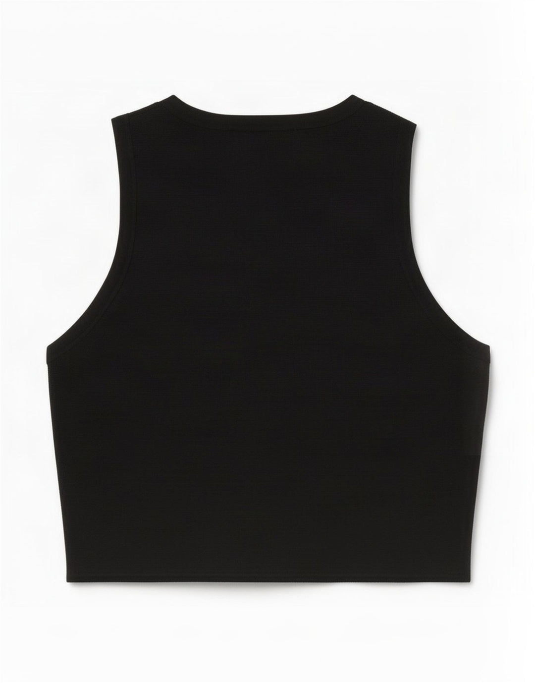 Top Vest Crop pentru Damă Zara UK 12 Medium Negru