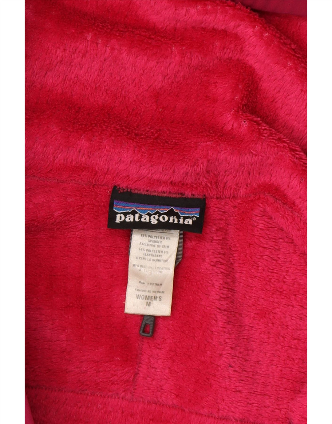 PATAGONIA Jachetă Windbreaker cu glugă pentru femei UK 14 Poliester roz mediu