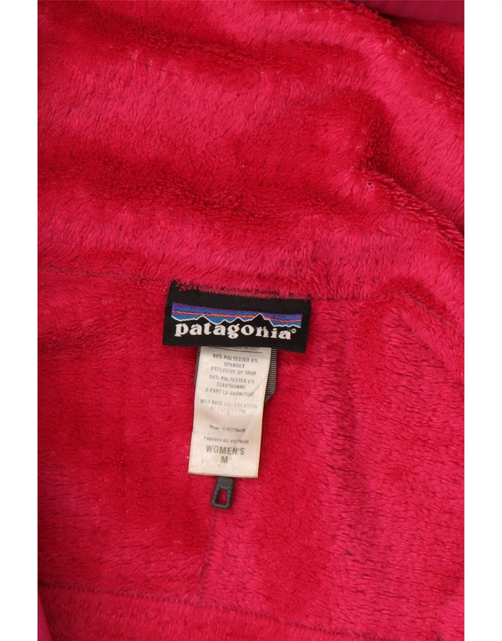 PATAGONIA Jachetă Windbreaker cu glugă pentru femei UK 14 Poliester roz mediu