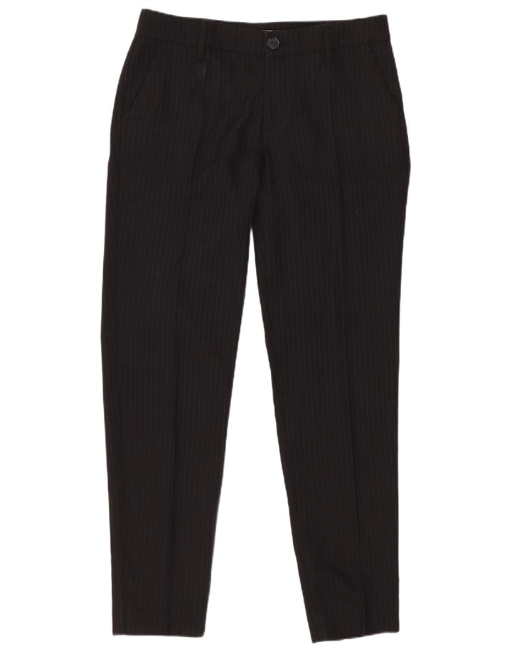 Costum pentru femei Stefanel 1 nasture 2 piese IT 40 mic W28 L28 negru cu dungi