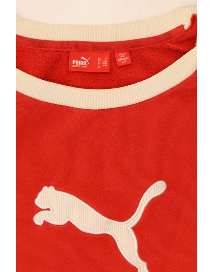 Pulover cu grafică Puma pentru bărbați, roșu, color block