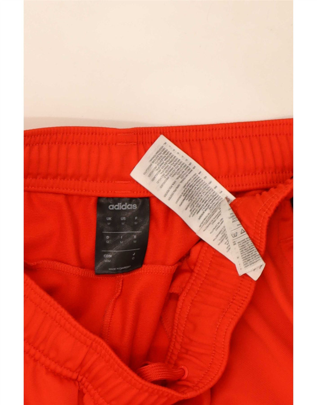 Pantaloni de trening pentru bărbați Adidas, poliester roșu mediu