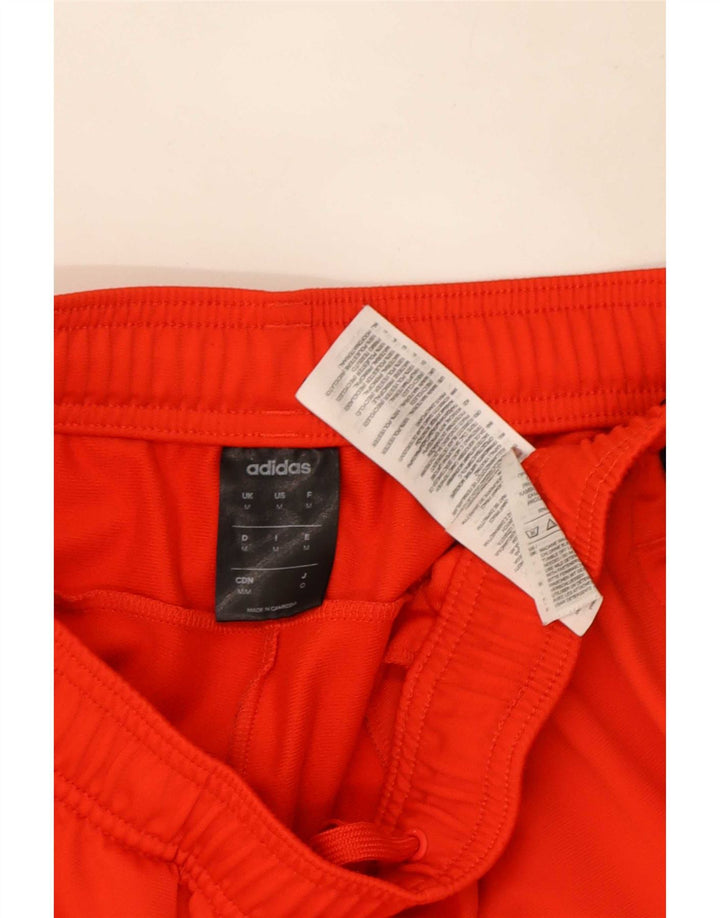 Pantaloni de trening pentru bărbați Adidas, poliester roșu mediu