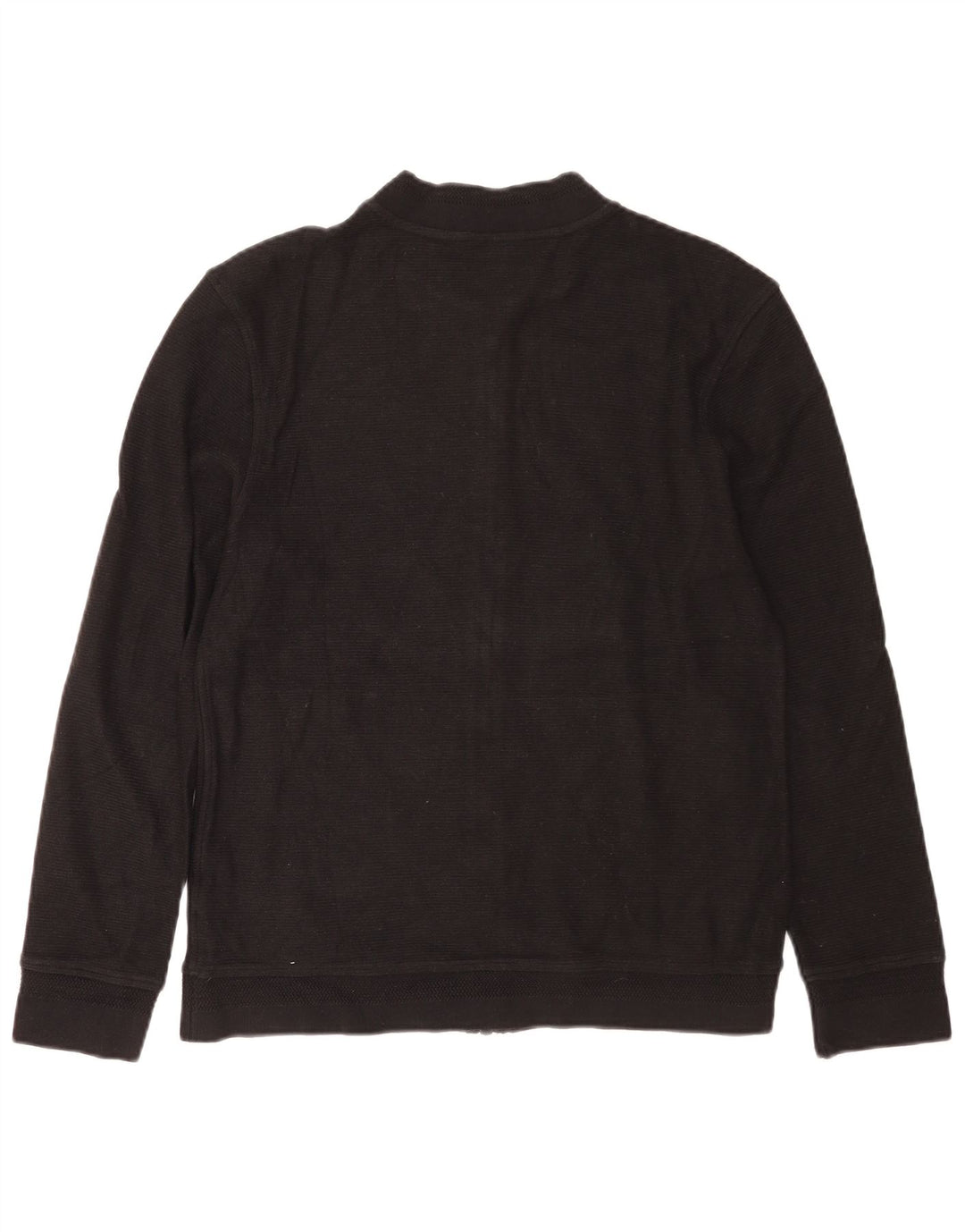 Pulover cardigan Massimo Dutti pentru bărbați, bumbac mediu negru