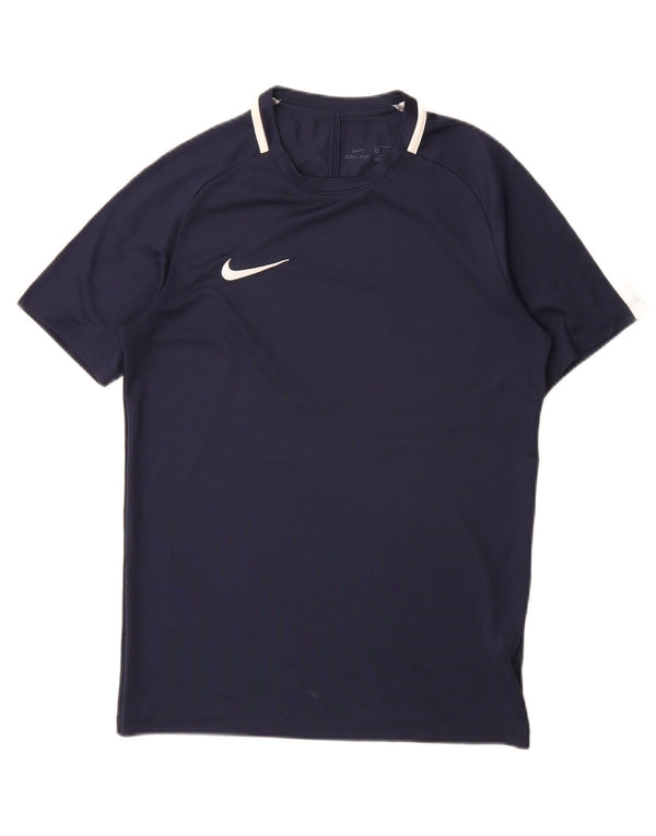 Tricou pentru bărbați Nike Dri Fit Top mic, albastru bleumarin, poliester