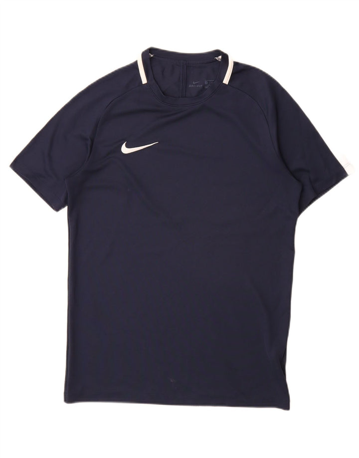 Tricou pentru bărbați Nike Dri Fit Top mic, albastru bleumarin, poliester