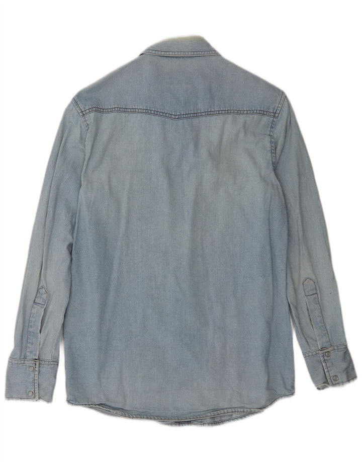 Cămașă din blugi pentru bărbați Wrangler XS Bumbac albastru