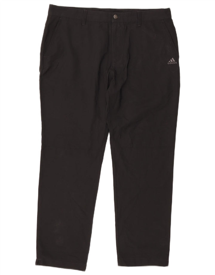Pantaloni chino subțiri pentru bărbați Adidas W36 L30 poliester negru